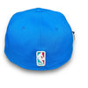 Nets Retro 59FIFTY New Era Blue Reef Fitted Hat Deep Pink Bottom
