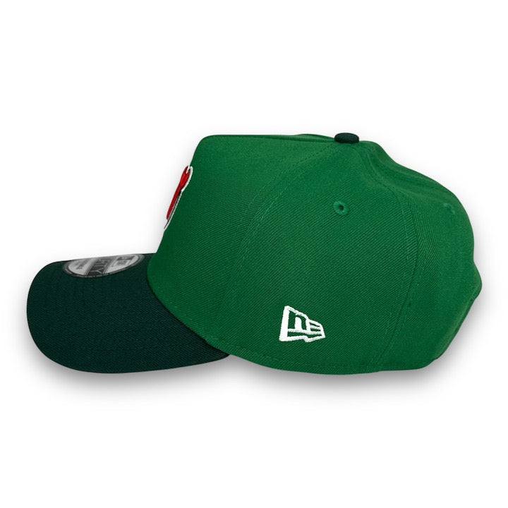 New Jersey Devils New Era 9FORTY AF Green Snapback Hat