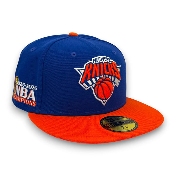 New York Knicks 26 Champs 59FIFTY New Era Blue & Orange Hat