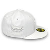 New York Mets Shea Stadium New Era 59FIFTY White on White Hat Grey Bottom