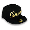 New York Queens 59FIFTY New Era Black Fitted Hat