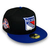 New York Rangers 59FIFTY New Era Black & Blue Hat