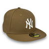 New York Yankee Basic 59FIFTY New Era Khaki Hat