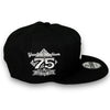 New York Yankees 75 New Era 9FIFTY NY Black Snapback Hat