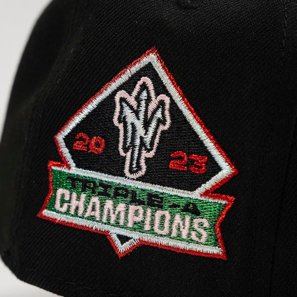 Norfolk Tides 23 Champs 59FIFTY New Era Black Hat