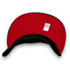 North Carolina Tar Heels 59FIFTY New Era Black Fitted Hat Red Bottom