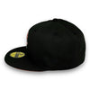 Orioles 30th New Era 59FIFTY Black Fitted Hat Orange UV