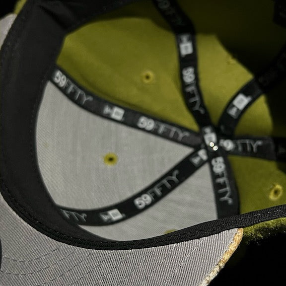 Philadelphia Eagles 59FIFTY New Era Green Fleece & Real Tree Fitted Hat Grey Bottom