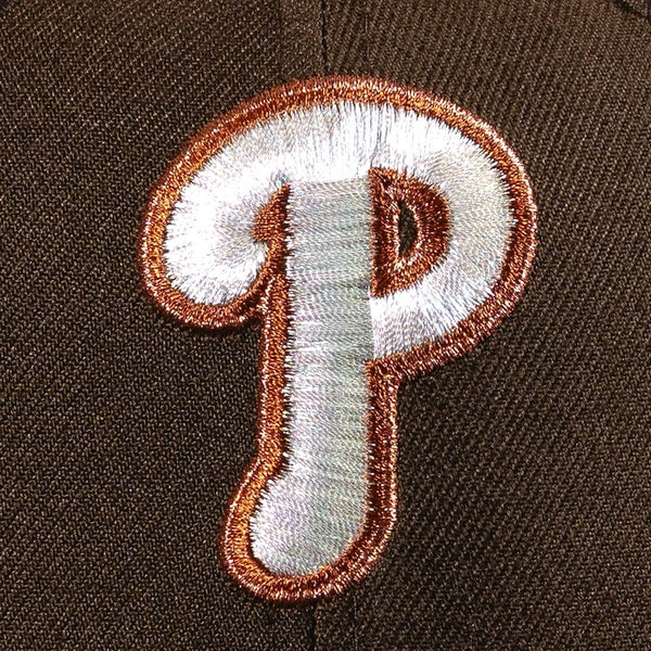 front patch P -Philadelphia Phillies 96 ASG 59FIFTY Brown New Era Hat