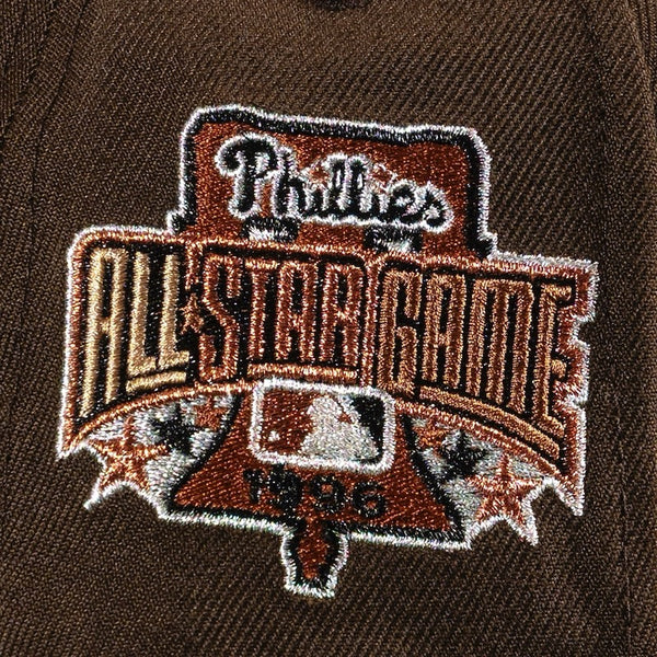 side patch- Philadelphia Phillies 96 ASG 59FIFTY Brown New Era Hat