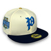 Phillies 59FIFTY New Era Off White & Light Navy Hat Sky Blue UV