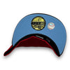 Phillies 59FIFTY New Era Red & Satin Black Hat Sky Blue UV