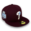 Phillies 96 ASG 59FIFTY Fitted Burgundy Hat Sky Blue UV