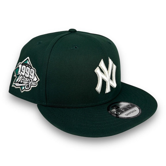 NY Yankees 99WS 9FIFTY New Era Dk Green Snapback Hat