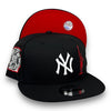 NY Yankees 00SS 9FIFTY New Era Black Snapback Hat Red UV