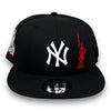 NY Yankees 00SS 9FIFTY New Era Black Snapback Hat Red UV