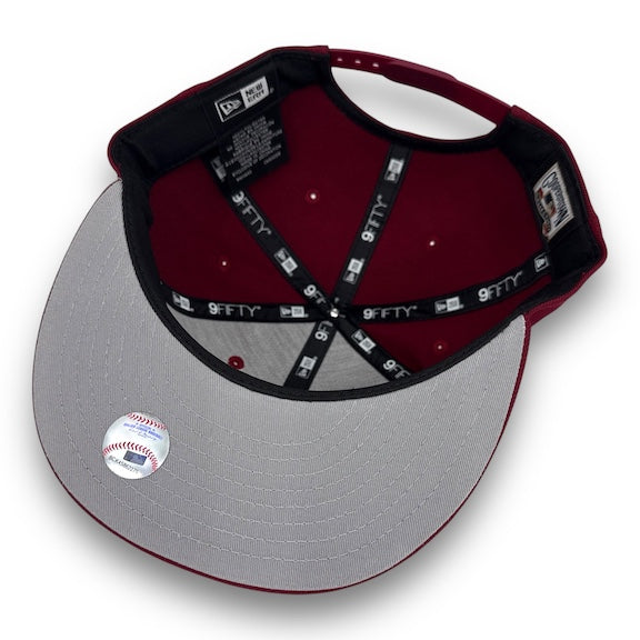 NY Yankees 99WS 9FIFTY New Era Burgundy Snapback Hat