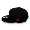 NY Yankees 00SS 9FIFTY New Era Black Snapback Hat Red UV