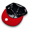 NY Yankees 00SS 9FIFTY New Era Black Snapback Hat Red UV