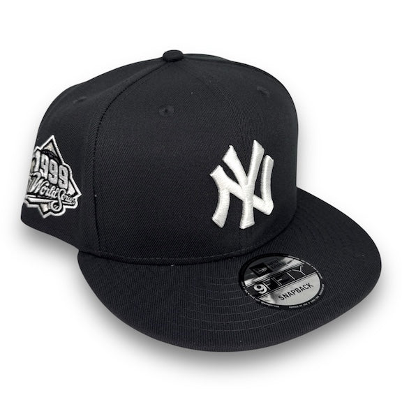 NY Yankees 99WS 9FIFTY New Era Black & White Snapback Hat