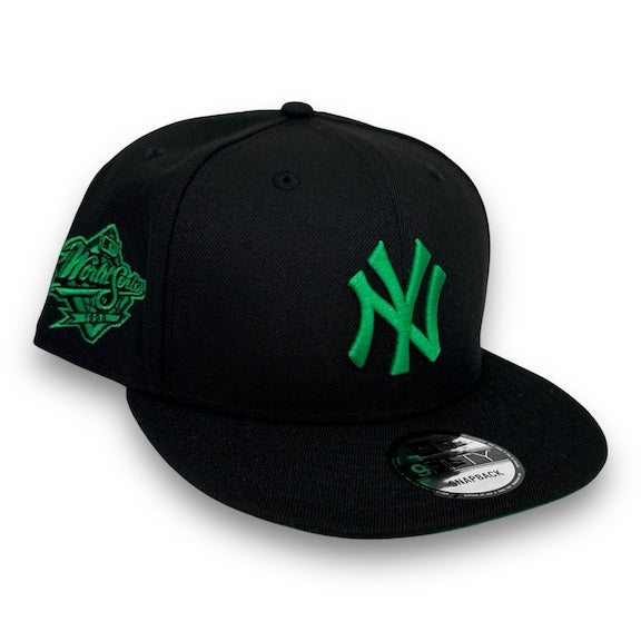 NY Yankees 98WS 9FIFTY New Era Black Snapback Hat Green UV