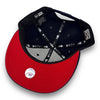 NY Yankees 99WS 9FIFTY New Era Navy Snapback Hat Red UV