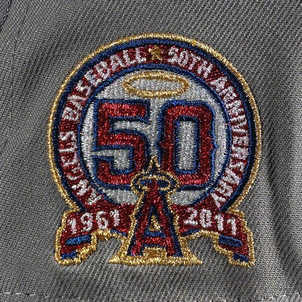 50th anniversary side patch -Pinwheels Anaheim Angels 50th 59FIFTY New Era Hat