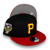 Pirates 06 ASG 59FIFTY Black & Red Snapback Hat Grey Botton