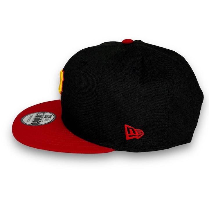 Pirates 06 ASG 59FIFTY Black Red Snapback Hat Grey Botton – USA