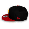 Pirates 06 ASG 59FIFTY Black & Red Snapback Hat Grey Botton