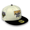 Pirates 06 ASG 59FIFTY New Era Off White & Black Fitted Hat Sky Blue Bottom