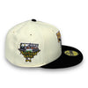 Pirates 06 ASG 59FIFTY New Era Off White & Black Fitted Hat Sky Blue Bottom