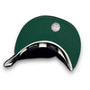 Pirates Laurel Side Patch 59FIFTY New Era Black Fitted Hat C Green Bottom