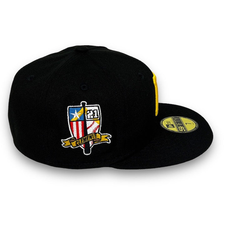 Roberto Clemente Pittsburgh Pirates 59Fifty New Era Fitted Hat (Chrome  White Black Green Under Brim) in 2023