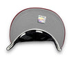 Port City Roosters 59FIFTY Stone / Navy & H Red Fitted Trucker Hat Grey Bottom