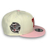 Rangers 24 ASG New Era 9FIFTY Chrome & Pink Snapback Hat