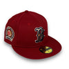 Red Sox 04 WS 59FIFTY New Era H Red Fitted Hat Green Bottom