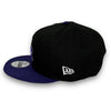 Rockies 30th Anni. New Era 9FIFTY Black & Purple Snapback Hat Grey Botton