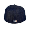 Royals 50th New Era 59FIFTY Denim Fitted Hat Gray Bottom