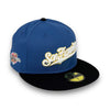 SF Giants 02 WS 59FIFTY New Era Indigo & Black Fitted Hat Grey Bottom