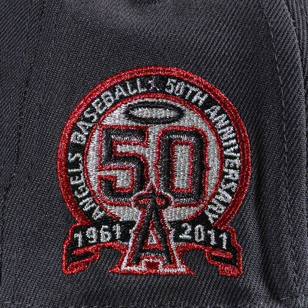 S&S Anaheim Angels 50th 59FIFTY Graphite New Era Hat