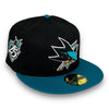 San Jose Sharks 25 Anni. 59FIFTY New Era Black Hat