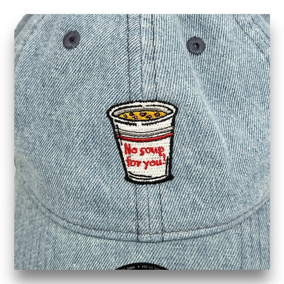 Seinfeld NO SOUP FOR YOU 920 New Era Light Denim Adjustable Hat