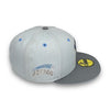 Space Cowboys 59FIFTY New Era Snow & Storm Grey Fitted Hat B. Blue Bottom