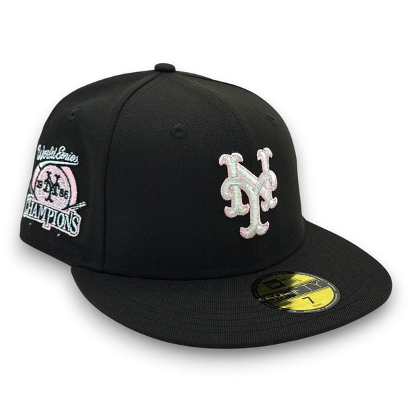 Spring Mets 86WS 59FIFTY New Era Black Hat Pink UV