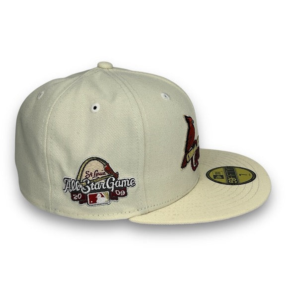 St. Louis Cardinals ASG 59FIFTY New Era Off White Hat H Red UV