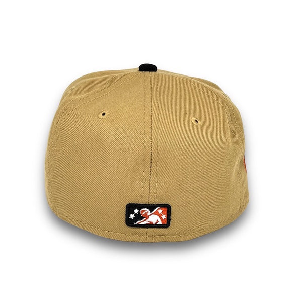 St. Lucie Mets New Era 59FIFTY Camel & Corduroy Hat Grey Bottom