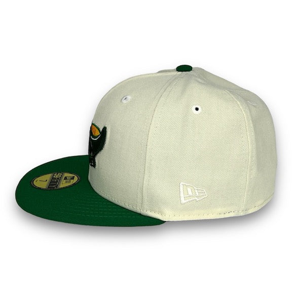 Tampa Bay Rays 59FIFTY New Era Off White & K Green Hat