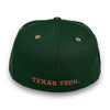 Texas Tech University 59FIFTY New Era Pine Green & Emerald Fitted Hat Realtree Bottom