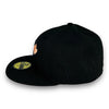 Toronto Blue Peach Sparks Jays 40th New Era 59FIFTY Black Hat